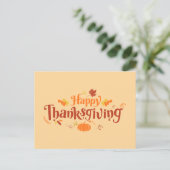 Happy Thanksgiving Briefkaart (Staand voorkant)
