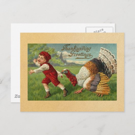  Happy Thanksgiving Briefkaart (Voorkant / Achterkant)