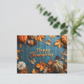 Happy Thanksgiving Briefkaart (Staand voorkant)