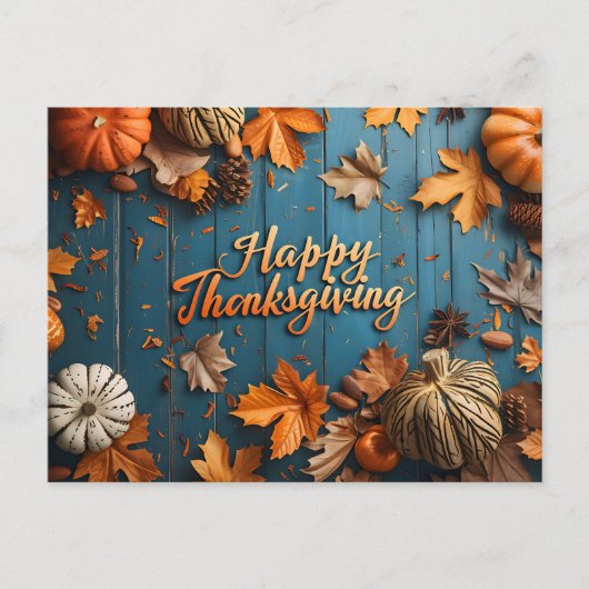 Happy Thanksgiving Briefkaart (Voorkant)