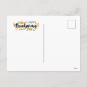 Happy Thanksgiving briefkaart (Achterkant)