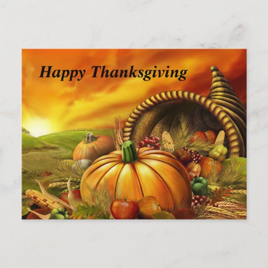 Happy Thanksgiving briefkaart (Voorkant)