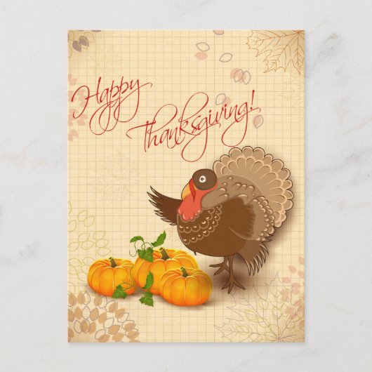 Happy Thanksgiving Briefkaart (Voorkant)