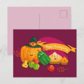 Happy Thanksgiving Briefkaart (Voorkant / Achterkant)