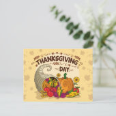 Happy Thanksgiving Briefkaart (Staand voorkant)