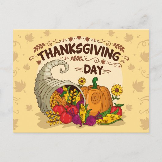 Happy Thanksgiving Briefkaart (Voorkant)