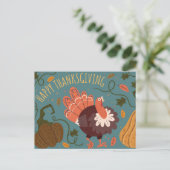 Happy Thanksgiving Briefkaart (Staand voorkant)