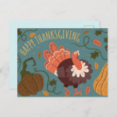 Happy Thanksgiving Briefkaart (Voorkant / Achterkant)