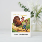 Happy Thanksgiving Briefkaart (Staand voorkant)