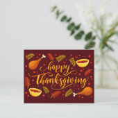 Happy Thanksgiving Briefkaart (Staand voorkant)