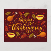 Happy Thanksgiving Briefkaart (Voorkant)