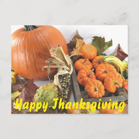 Happy Thanksgiving Briefkaart (Voorkant)