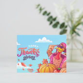 Happy Thanksgiving Briefkaart (Staand voorkant)