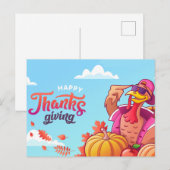 Happy Thanksgiving Briefkaart (Voorkant / Achterkant)
