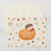 Happy Thanksgiving Briefkaart (Voorkant / Achterkant)
