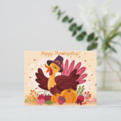 Happy Thanksgiving Briefkaart (Staand voorkant)