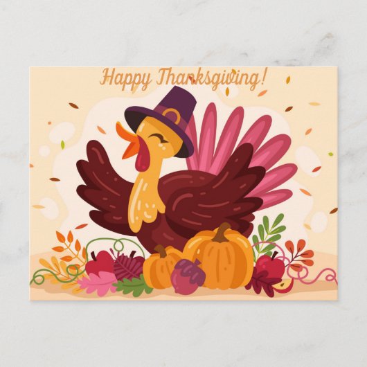 Happy Thanksgiving Briefkaart (Voorkant)
