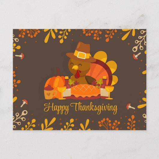 Happy Thanksgiving Briefkaart (Voorkant)