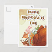 Happy Thanksgiving Briefkaart (Voorkant / Achterkant)