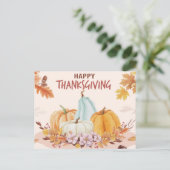 Happy Thanksgiving Briefkaart (Staand voorkant)
