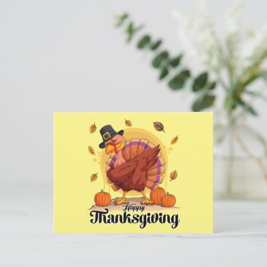 Happy Thanksgiving Briefkaart (Staand voorkant)