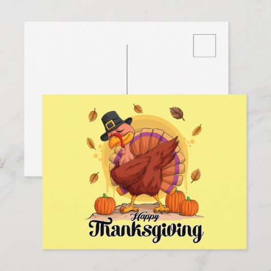 Happy Thanksgiving Briefkaart (Voorkant / Achterkant)