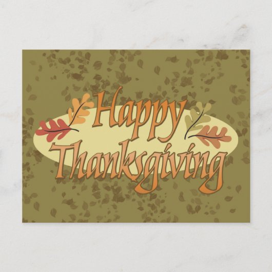 Happy Thanksgiving Briefkaart (Voorkant)