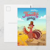 Happy Thanksgiving Briefkaart (Voorkant / Achterkant)