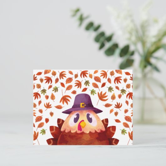 Happy Thanksgiving Briefkaart (Staand voorkant)