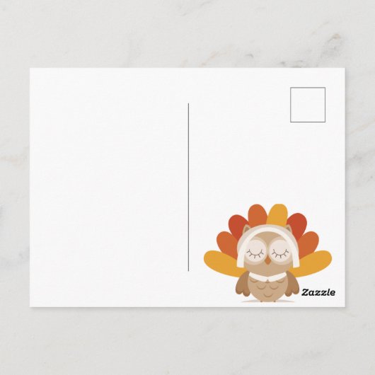 Happy Thanksgiving Briefkaart (Achterkant)