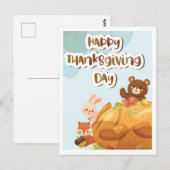Happy Thanksgiving Briefkaart (Voorkant / Achterkant)