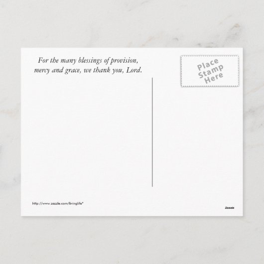 Happy Thanksgiving Briefkaart (Achterkant)