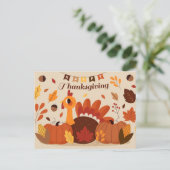 Happy Thanksgiving Briefkaart (Staand voorkant)