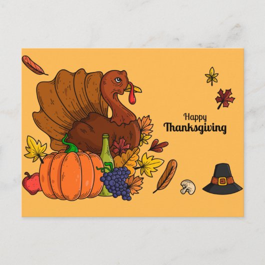 Happy Thanksgiving Briefkaart (Voorkant)