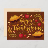 Happy Thanksgiving Briefkaart (Voorkant / Achterkant)