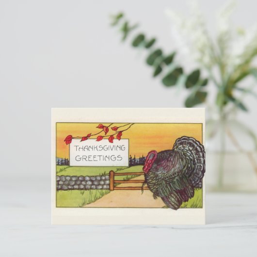 Happy Thanksgiving Briefkaart (Staand voorkant)