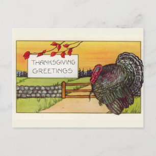 "Happy Thanksgiving"  Briefkaart