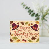 Happy Thanksgiving Briefkaart (Staand voorkant)
