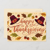 Happy Thanksgiving Briefkaart (Voorkant / Achterkant)