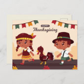 Happy Thanksgiving Briefkaart (Voorkant / Achterkant)