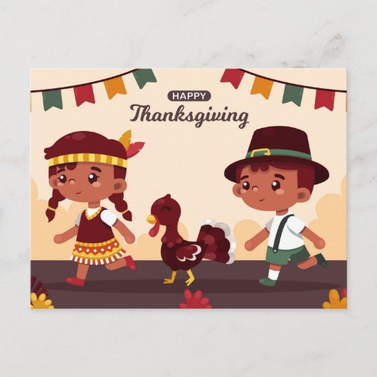 Happy Thanksgiving Briefkaart (Voorkant)