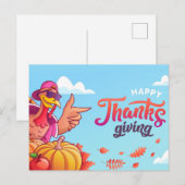 Happy Thanksgiving Briefkaart (Voorkant / Achterkant)