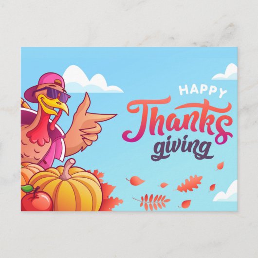 Happy Thanksgiving Briefkaart (Voorkant)