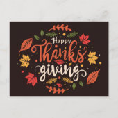 Happy Thanksgiving Briefkaart (Voorkant)