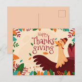 Happy Thanksgiving Briefkaart (Voorkant / Achterkant)