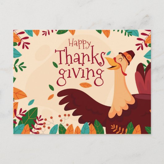 Happy Thanksgiving Briefkaart (Voorkant)