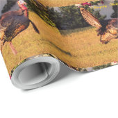 Happy Thanksgiving Bronze Tom Turkije Cadeaupapier (Rol Hoek)