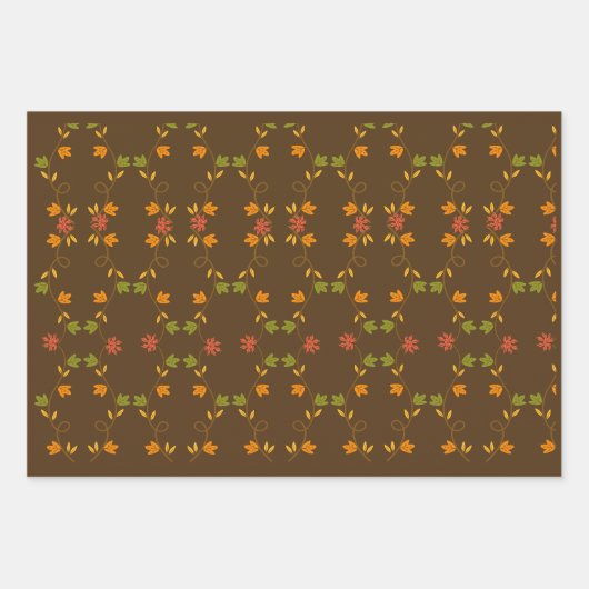 Happy Thanksgiving - Brown Theme Inpakpapier Vel (Voorkant)