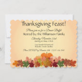 Happy Thanksgiving Buffet/Dinner Feast Invitation Kaart (Voorkant)