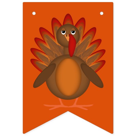 HAPPY THANKSGIVING bunting banner (Tweede vlag)